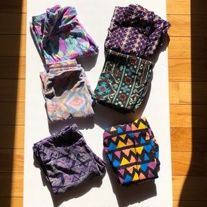 Lularoe tween leggings, 6 pairs